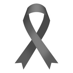 Grey ribbon or silver ribbon