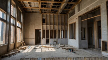 Fototapeta premium Person working in building and construction