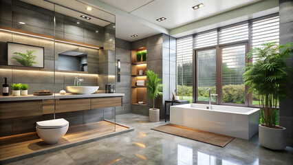 modern bathroom interior