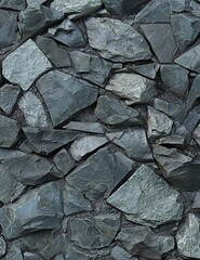 Slate Fitting Stones Textured Background for Interior and Exterior Design