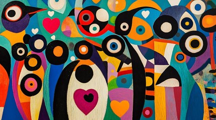 Vibrant Street Art-Inspired Mural Painting