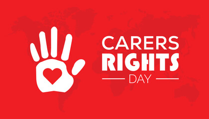 Carers rights day is observed every year on November. Holydays Awareness concept. background, placard, banner template Vector illustration design.