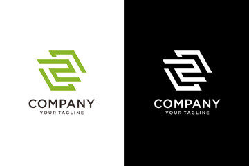 ZL modern line logo design