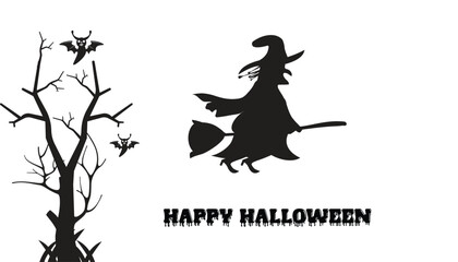 Happy Halloween. Background design for Halloween  poster or Fashionable Decoration  Halloween party.