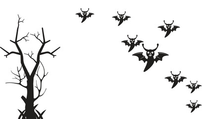 Happy Halloween. Background design for Halloween  poster or Fashionable Decoration  Halloween party.