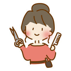 ゆるくて可愛い女性の美容師