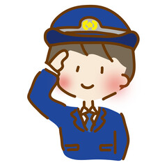 ゆるくて可愛い警察官の女性