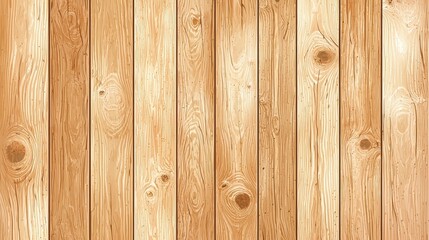 Fototapeta premium Natural Light Wood Texture Background Seamless Wooden Plank Pattern