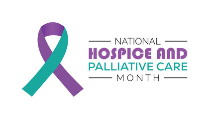 National Hospice and Palliative Care Month is observed every year on November. Medical Healthcare Awareness concept. background, placard, banner template Vector illustration design.