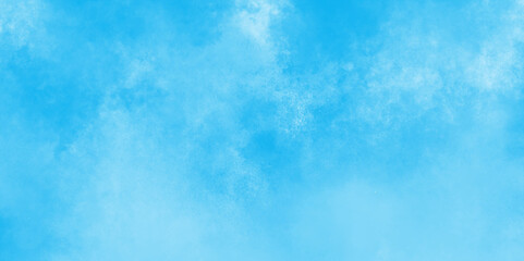 Abstract blue color clouds background, Vibrant clear blue sky with puffy and blurry natural clear clouds, Abstract blue watercolor painted sky background by teal color blue.