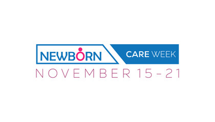 Newborn care week is observed every year on November. Medical Healthcare Awareness concept. background, placard, banner template Vector illustration design.