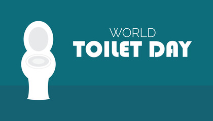 World Toilet day is observed every year on November. Holydays Awareness concept. background, placard, banner template Vector illustration design.