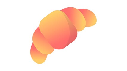 Croissant icon stock illustration