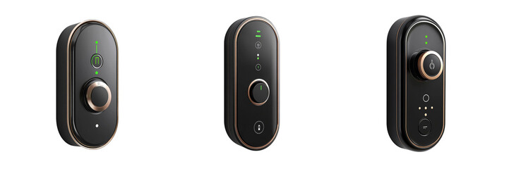 A set of Smart Lock Isolated in a Transparent Background