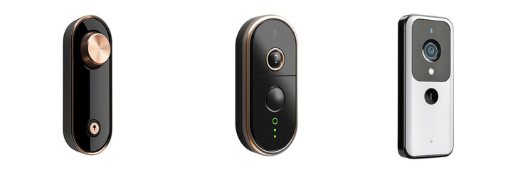 A set of Smart Lock Isolated in a Transparent Background