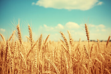 Fototapeta premium Golden wheat field