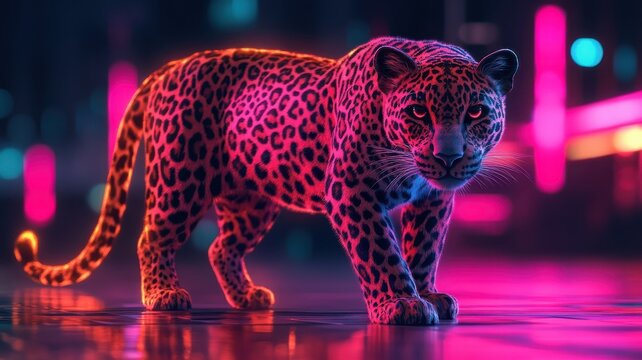 Neon Leopard Images – Browse 12,949 Stock Photos, Vectors, and