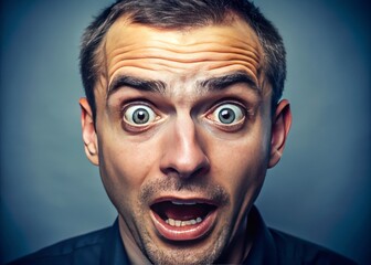 A playful, exaggerated expression of frustration or sarcasm, featuring raised eyebrows and a dramatically rolled eye,