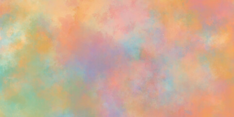 colorful watercolor splash background with grunge multicolor watercolor stains, Watercolor painted gradient colorful background, Pastel ink colors wet effect hand drawn canvas of watercolor with blot.