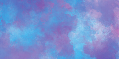 Abstract art pink and blue watercolor background, abstract pattern design ink effect grungy wet pastel illustration for design, Fantasy smooth pastel light pink, purple and blue shades watercolor .