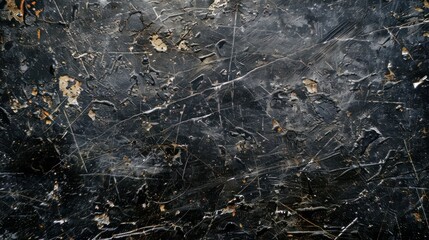 Black grunge scratched background, old film effect, dusty scary texture