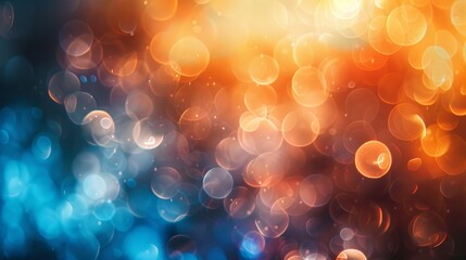 Blur glow overlay. Lens flare filter. Bokeh sunlight glare leak. Retro illumination effect. Defocused orange blue white light abstract background