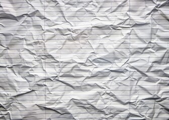 blank crumpled lined notebook paper background