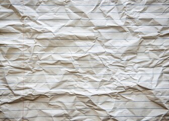 blank crumpled lined notebook paper background