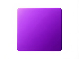 A richly colored, geometric purple square shape with soft gradient effects and subtle texture, isolated on a clean