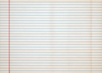 Fototapeta premium blank lined notebook paper background