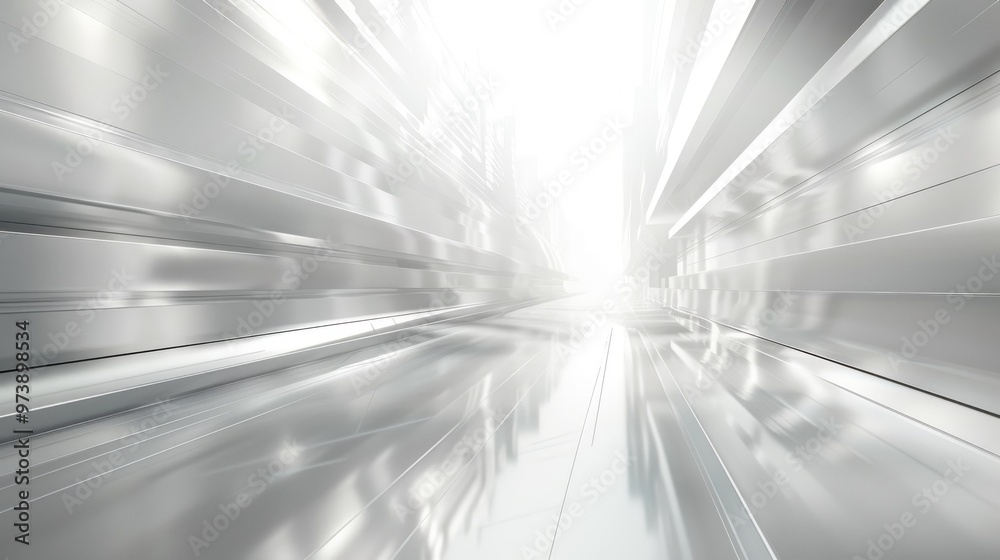 Fototapete abstract white background with light rays and speed lines, empty space for text or design. modern te