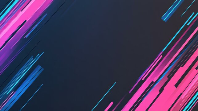 Vibrant neon gradient banner showcases a dynamic geometric pattern, perfect for esports and gaming events.