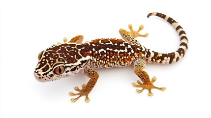 Naklejka premium Gecko Lizard Reptile Animal Isolated White Background