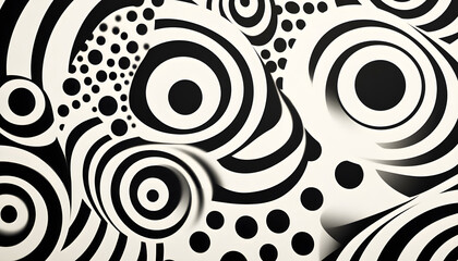 Naklejka premium Stick to monochrome patterns like stripes, polka dots, or abstract swirls for a visually interesting yet subtle design
