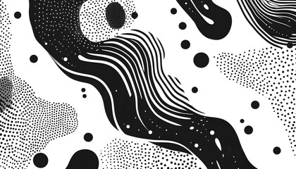 Naklejka premium Stick to monochrome patterns like stripes, polka dots, or abstract swirls for a visually interesting yet subtle design