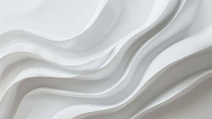 Obraz premium Soft White and Gray Abstract Background, smooth gradients merging in a blurred pattern, featuring pale geometric shapes for a serene and contemporary aesthetic.