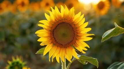 Golden Hour Sunflower Glory 