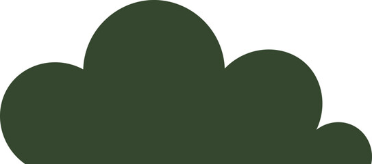 simple one color bush for decor