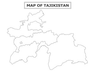 Obraz premium Geography Political map. Political map of country with capital, province or state capital, major cities and town.