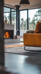 Elegant Mid-Century Living Space