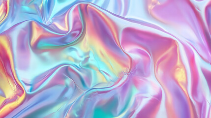Obraz premium Abstract background with soft prismatic iridescent rainbow gradient colors