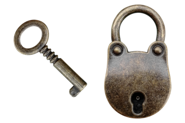 Golden old key and master key