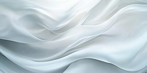 Obraz premium Soft waving abstract background in white and grey colors