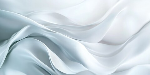 Obraz premium Soft waving abstract background in white and grey colors