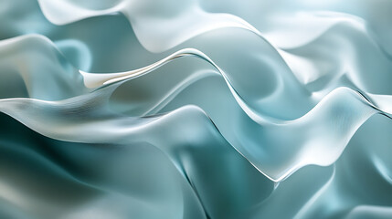 Obraz premium A calming visual escape with gentle curves and serene colors