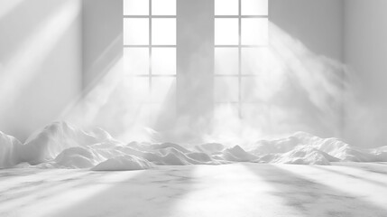 Elegant white wedding backdrop with calligraphy and floral accents for perfect thematic celebrations