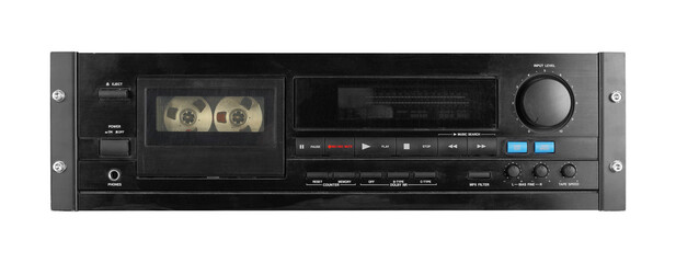 Music and sound - Audio rack cassette deck isolated