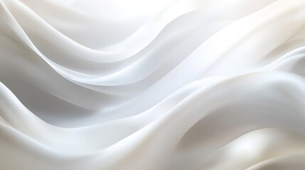 Obraz premium A copy space image of a soiled cloth placed on a pristine white surface Smooth White Fabric Texture: Minimalist Background Design