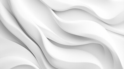 Fototapeta premium A copy space image of a soiled cloth placed on a pristine white surface Smooth White Fabric Texture: Minimalist Background Design