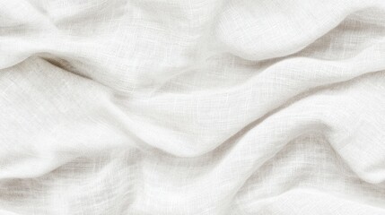 Smooth, flowing white silk fabric with soft folds and delicate texture. Ideal for luxury backgrounds, fashion, or elegant product displays.